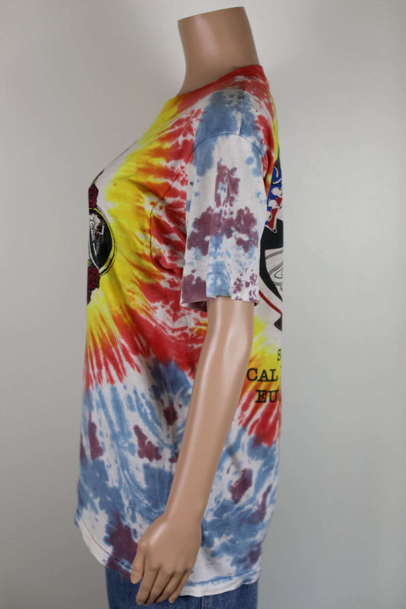 Vintage 90s Grateful Dead tie Dye Tee, 1994 Summer Tour Tee, Shirt, Tie Dye, Rainbow tee. image 7