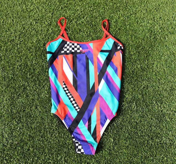 Vintage 90s Swim Suit, Size 10, SPEEDO Swimsuit, … - image 1