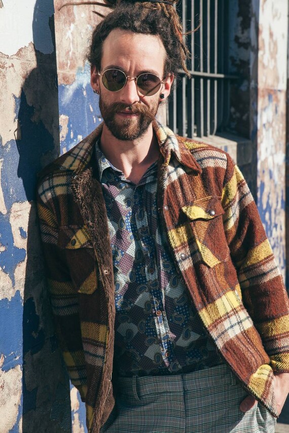 70s plaid jacket