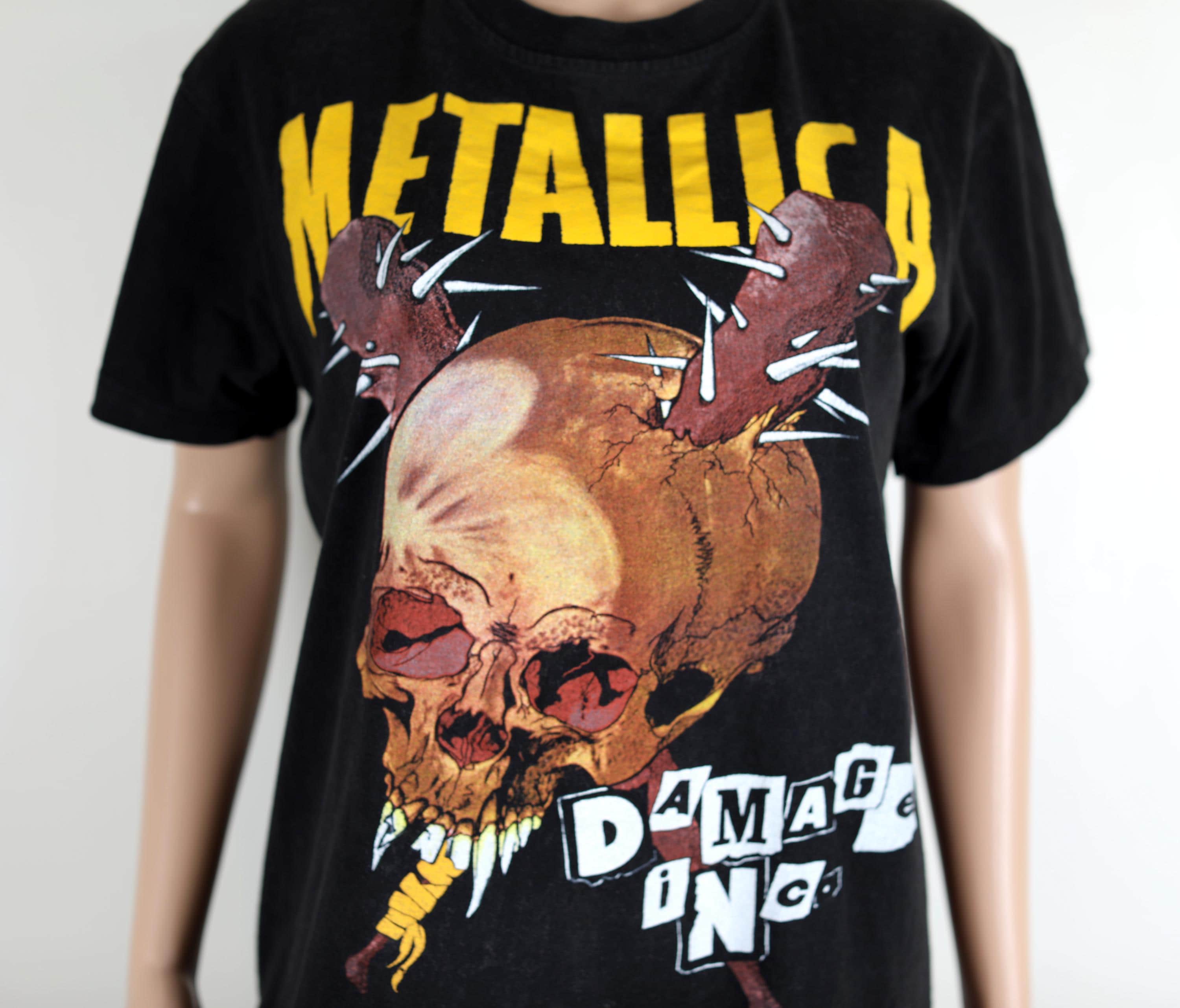 Vintage 80s Metallica Damage Inc Tee Shirt. as Worn by Justin
