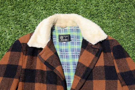Vintage 70s Orange Lumberjack Jacket, Sherpa Jacket, Camping Jacket. 70s Lumber Jacket, Retro Jacket, 70s Lumber Jack Jacket, 70s Coat