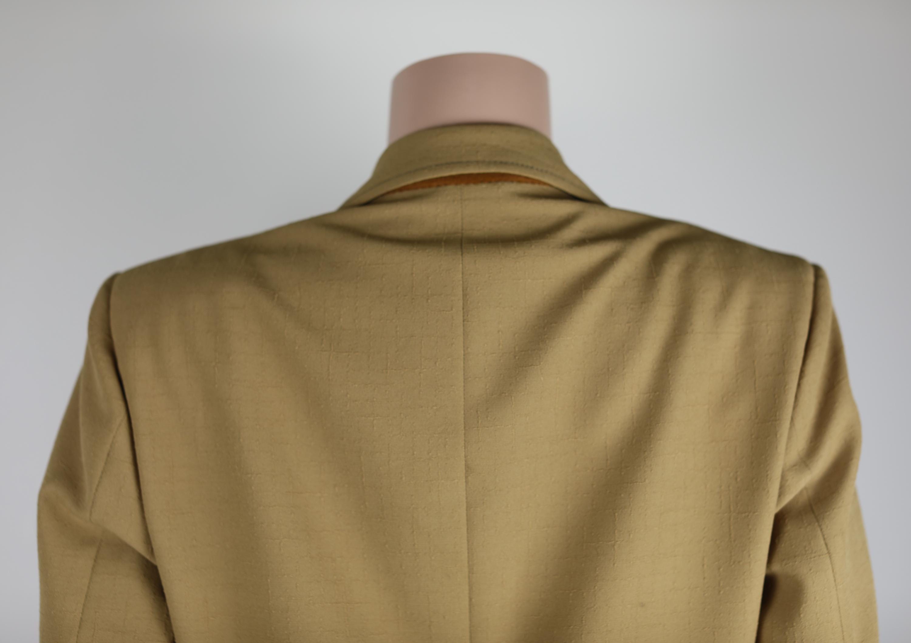 Vintage 70s Mens Suit Jacket, Size Medium, Coffee Coloured Suit 