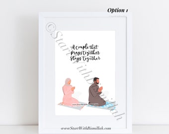 A Couple That Prays Together Stays Together - Print