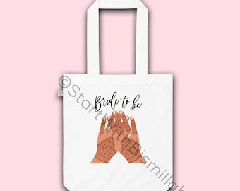 Bridal henna tote bag