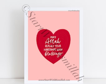 Blessings heart  - Print