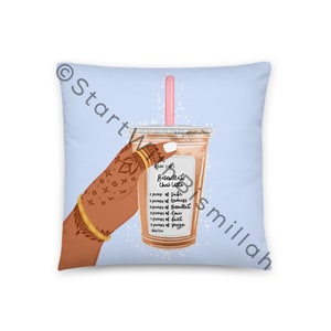 Bismillah Chai Latte Pillow Case image 3