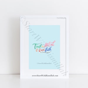 Trust in Allah and have faith - print