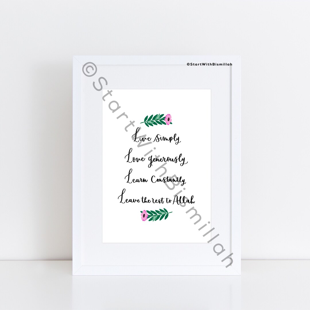 Live Simply Print - Etsy UK