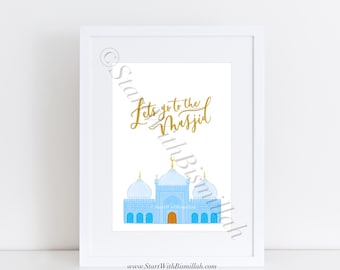 Let's go to the Masjid - Print
