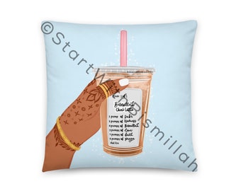 Bismillah Chai Latte  - Pillow Case