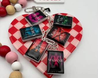 Salacious Players Club Mini Book Keychain, Dark Romance Reader, Sara Cate Inspired Book Charm