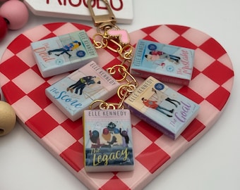 Off-Campus Series Mini Book Keychain | Elle Kennedy Hockey Romance Charm
