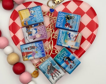 Rachel Reid | Game Changer/Heated Rivalry | Mini Book Keychain