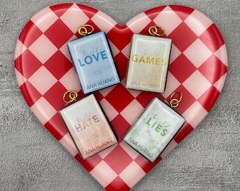 Twisted Series by Ana Huang Mini Resin Book Charm Set