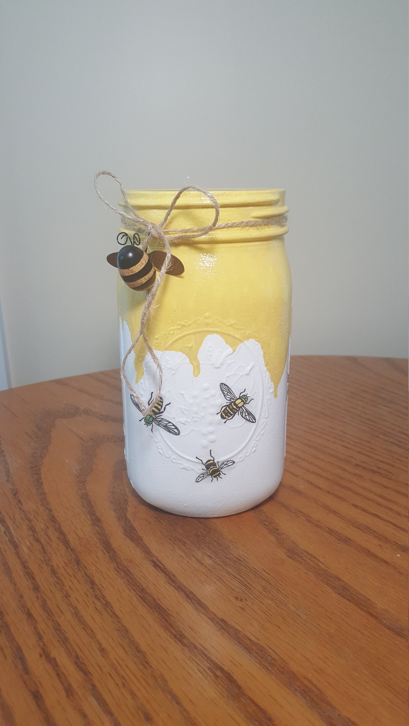 Honey Bee Utensil Holder and Wooden Spoon Kitchen Decor Set Etsy