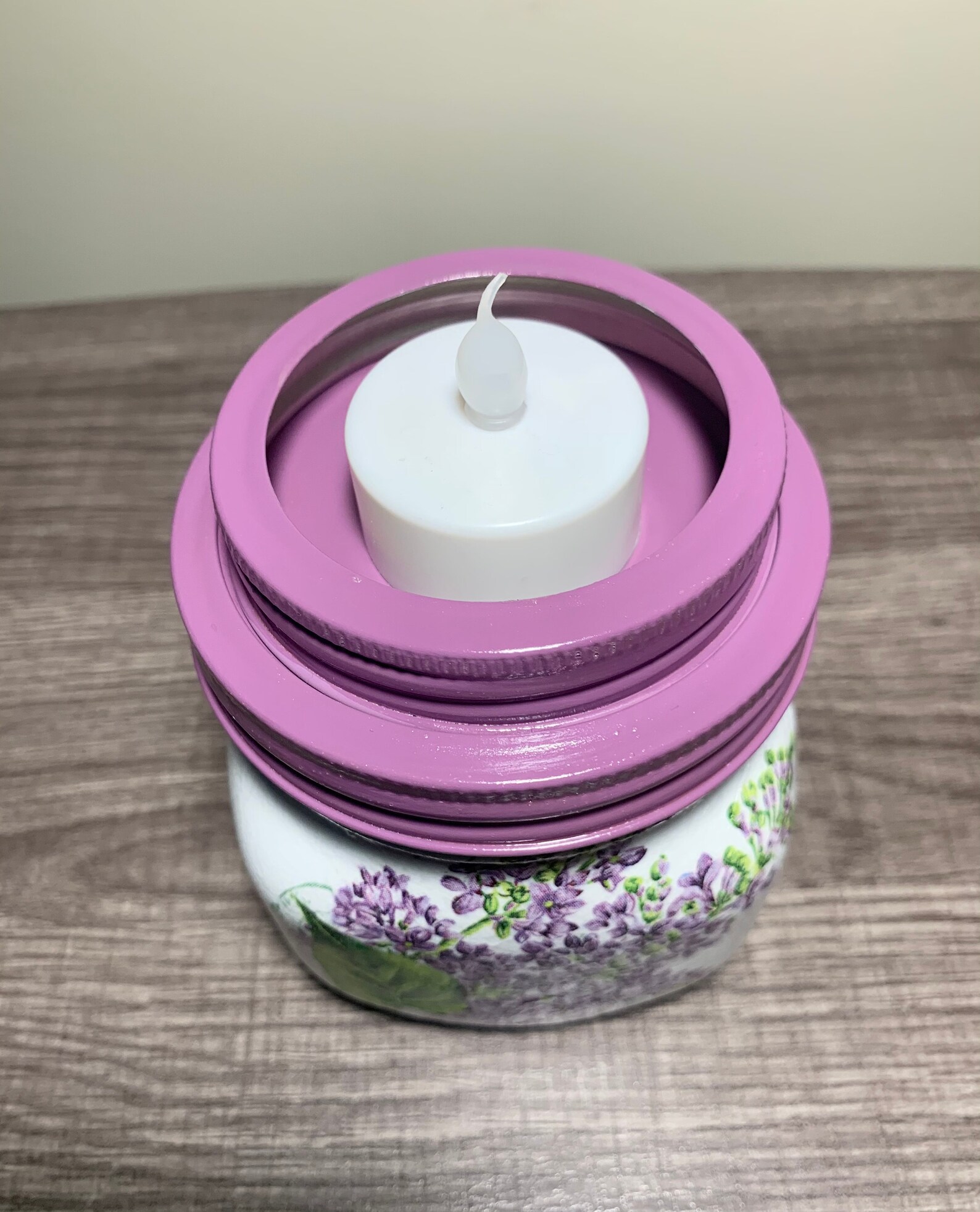 Purple Lilac Tea light Candle Holder Tea light Holder Candle Etsy