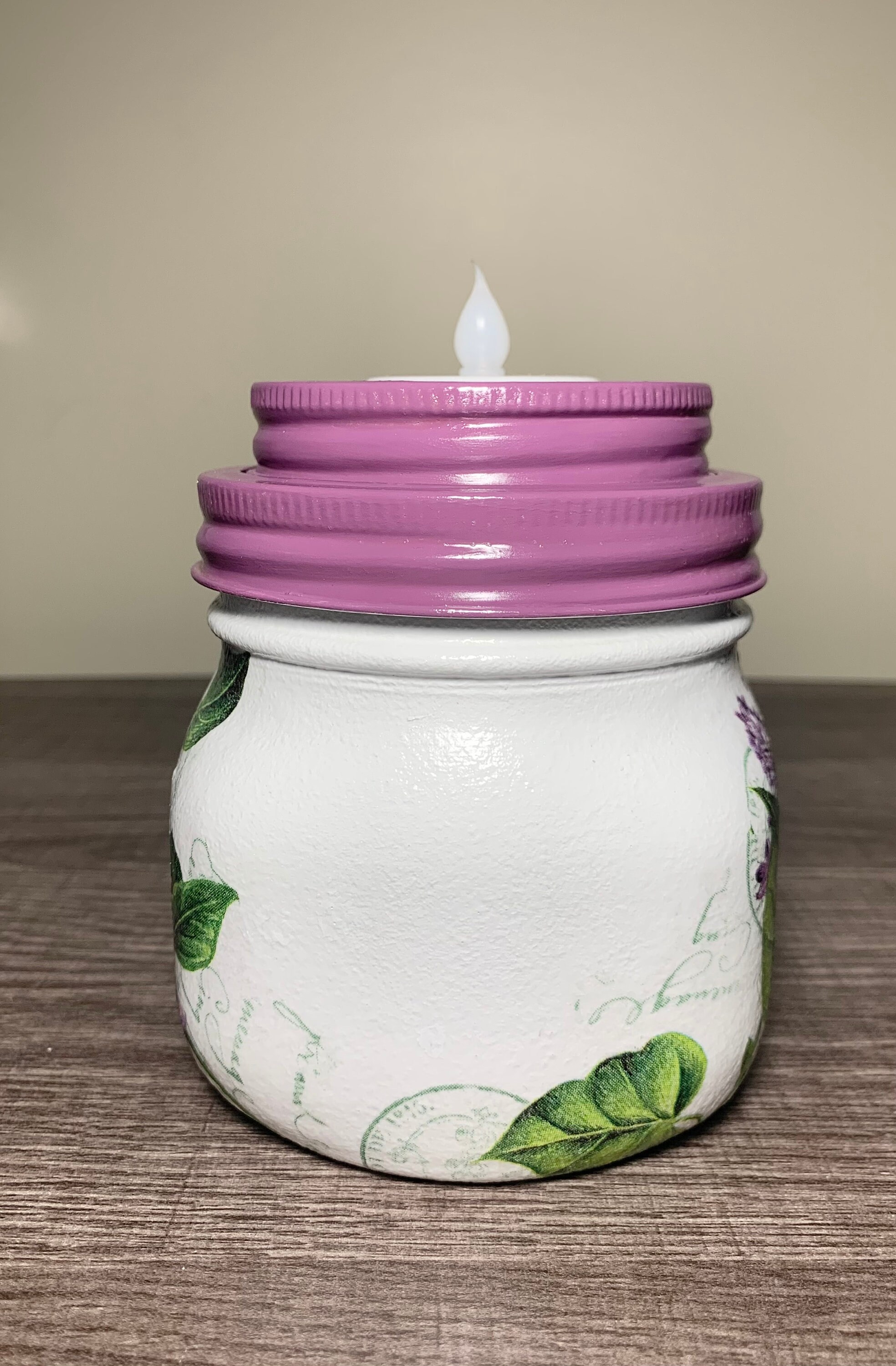 Purple Lilac Tea light Candle Holder Tea light Holder Candle Etsy