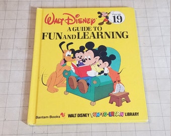 1980's Walt Disney learning books Walt Disney Fun-to-Learn Library book set