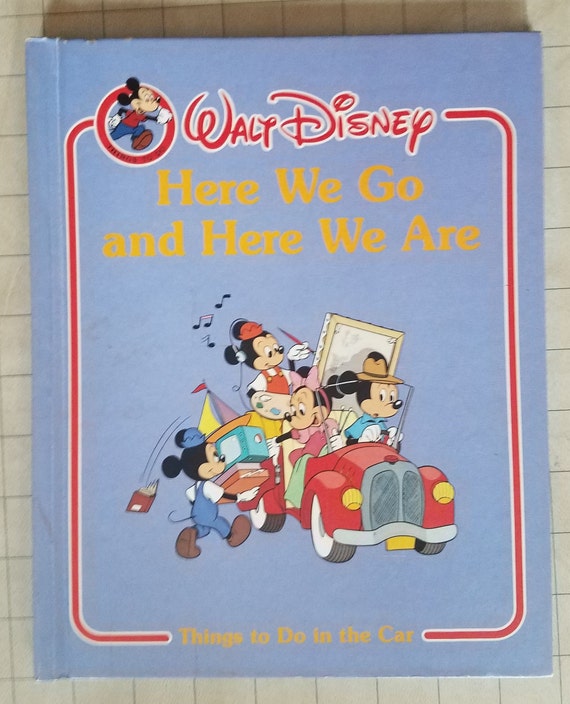 Walt Disney Here We Go And Here We Are Things To Do In The Car Etsy
