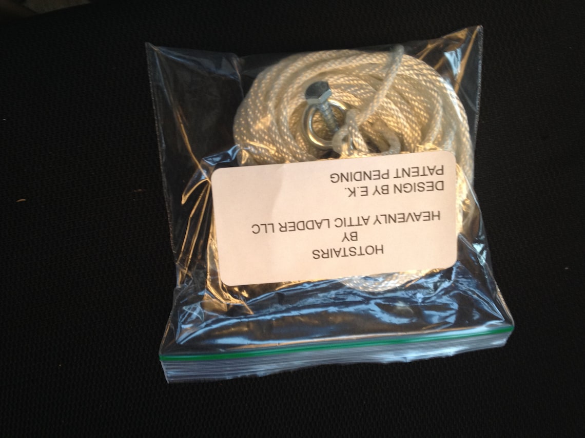 Heavy Duty Attic Ladder Pulley System for 1012 Ceilings. Great for the