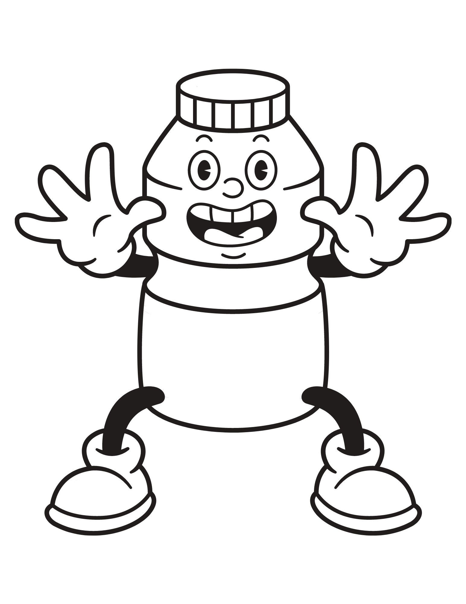 Food Cartoon Coloring Pages 10 Printable Pages | Etsy