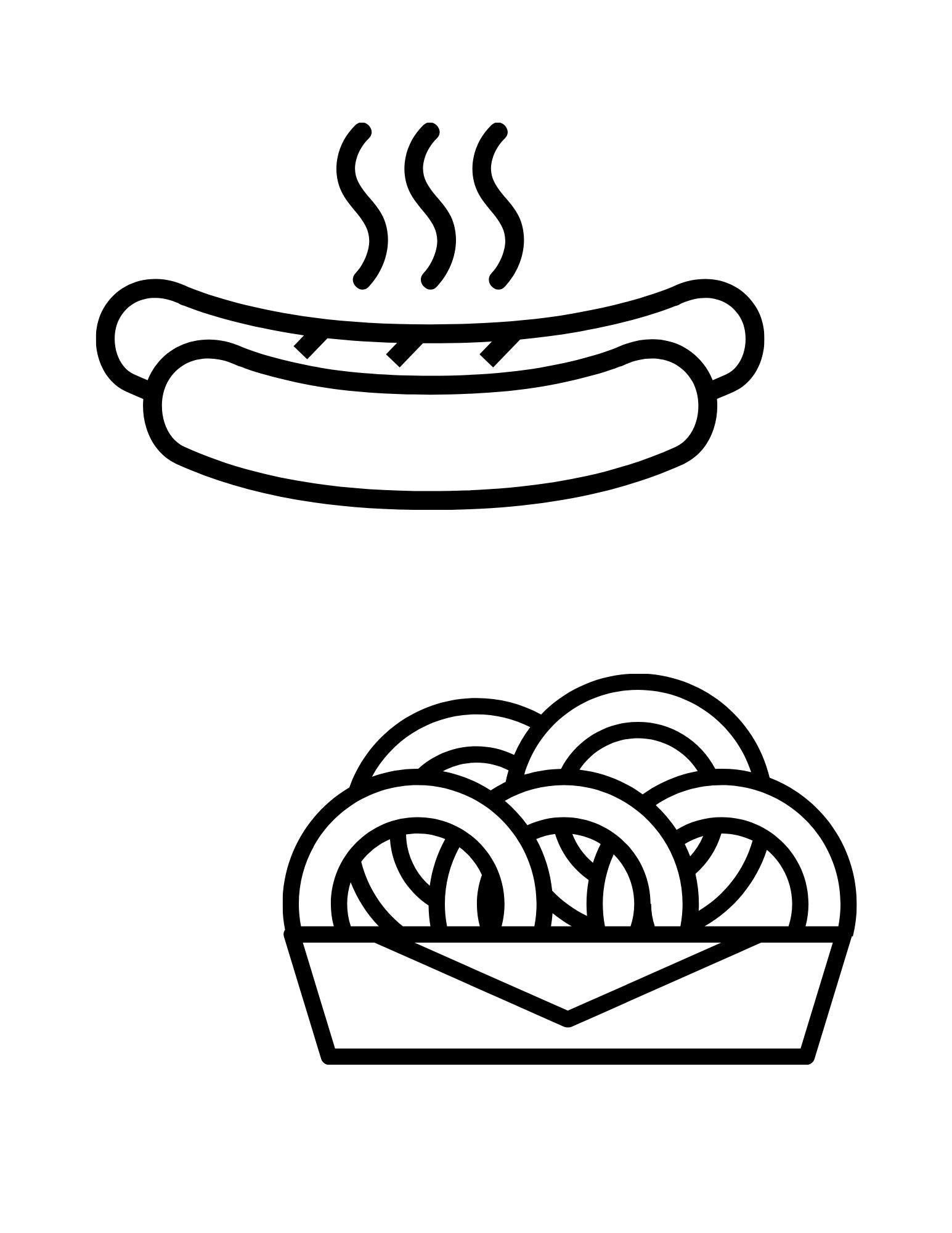 Fast Food Coloring Pages 10 Printable Pages | Etsy