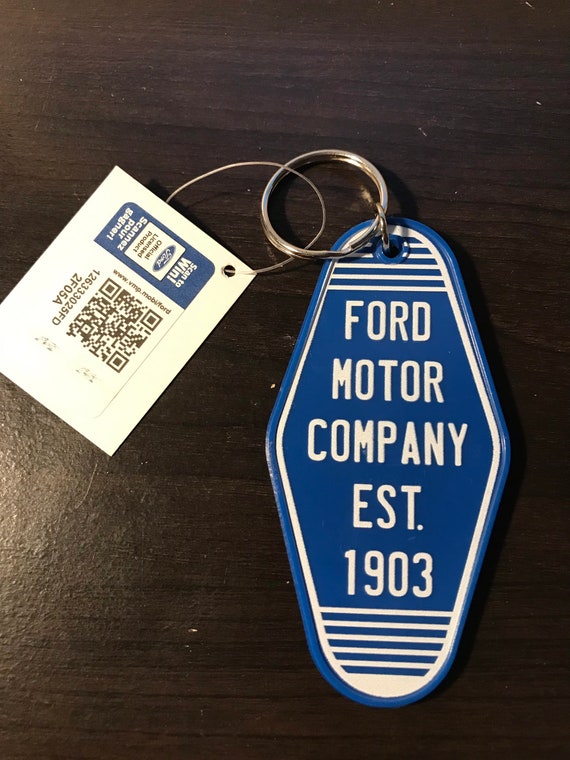 Ford Motor Hotel Keychain (double sided)