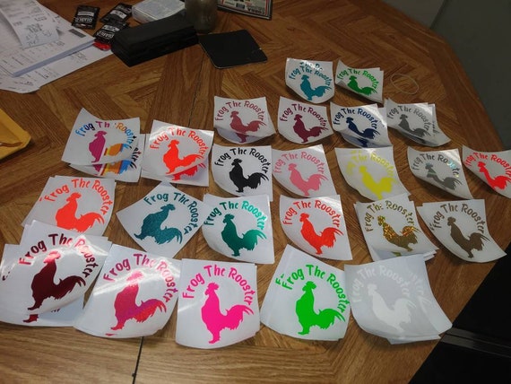 Frog The Rooster Vinyl Logo
