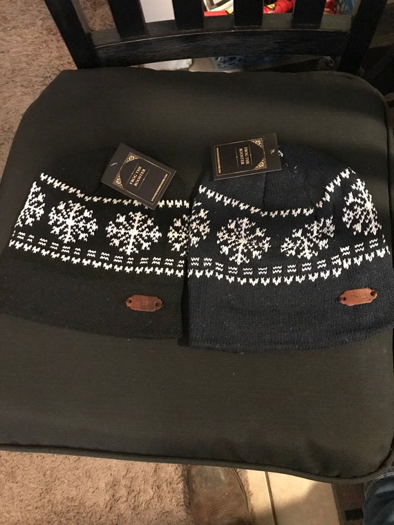 Snowflake Fleece Lined Beanie