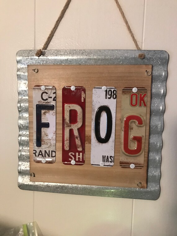 Custom Frog Sign