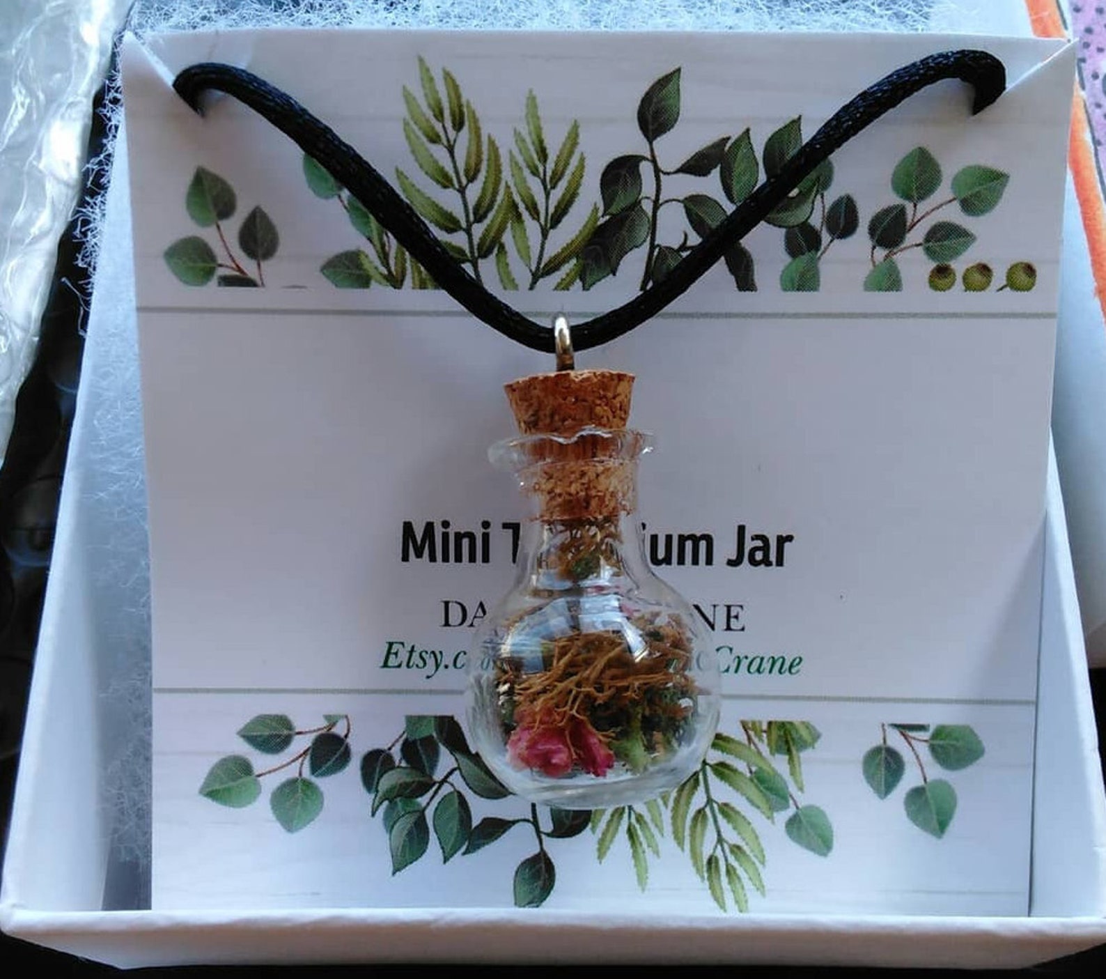 Terrarium Pendant Terrarium Necklace Jewelry Bottle Mini Etsy