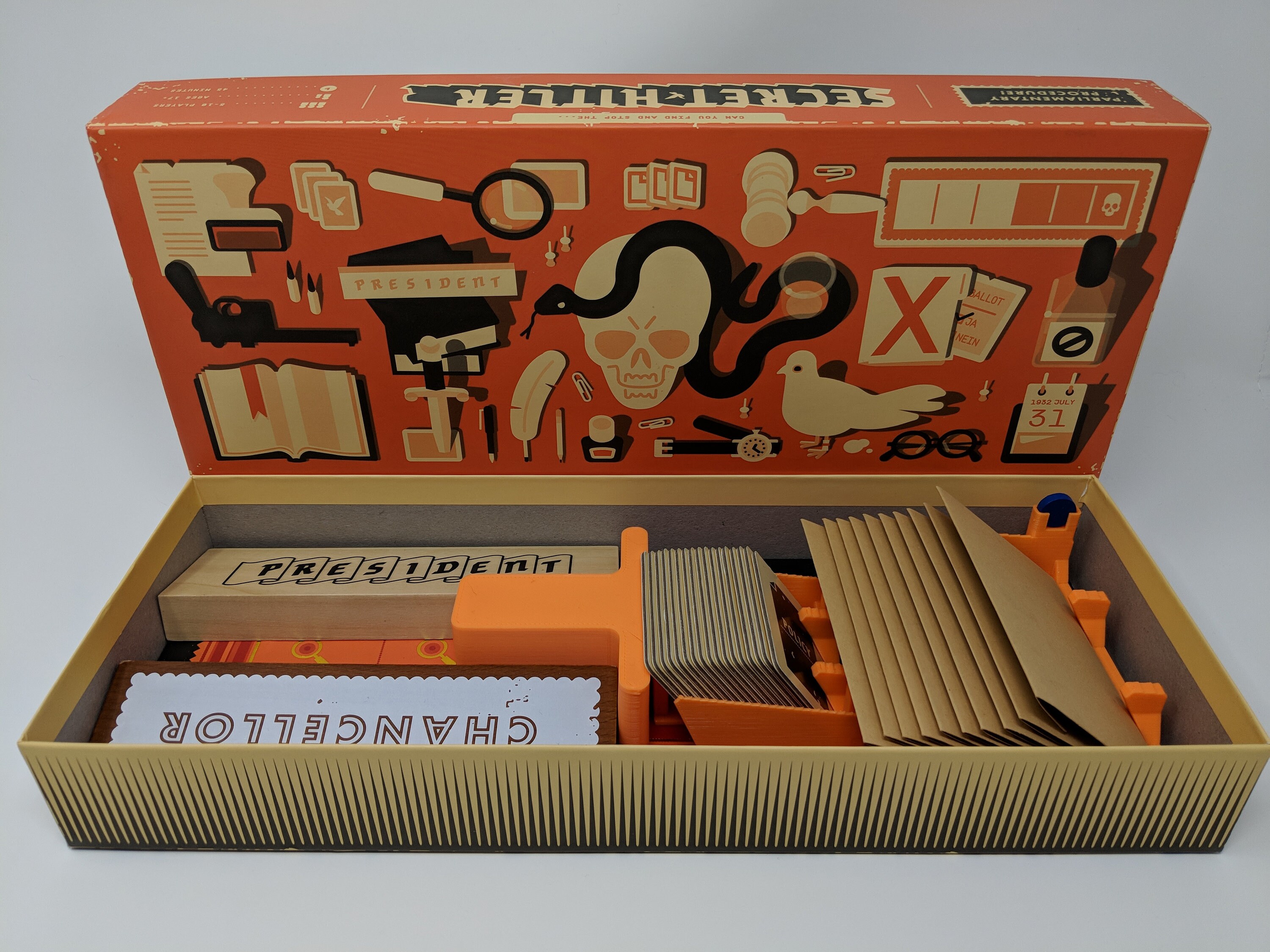Secret Hitler Board Game Insert Etsy