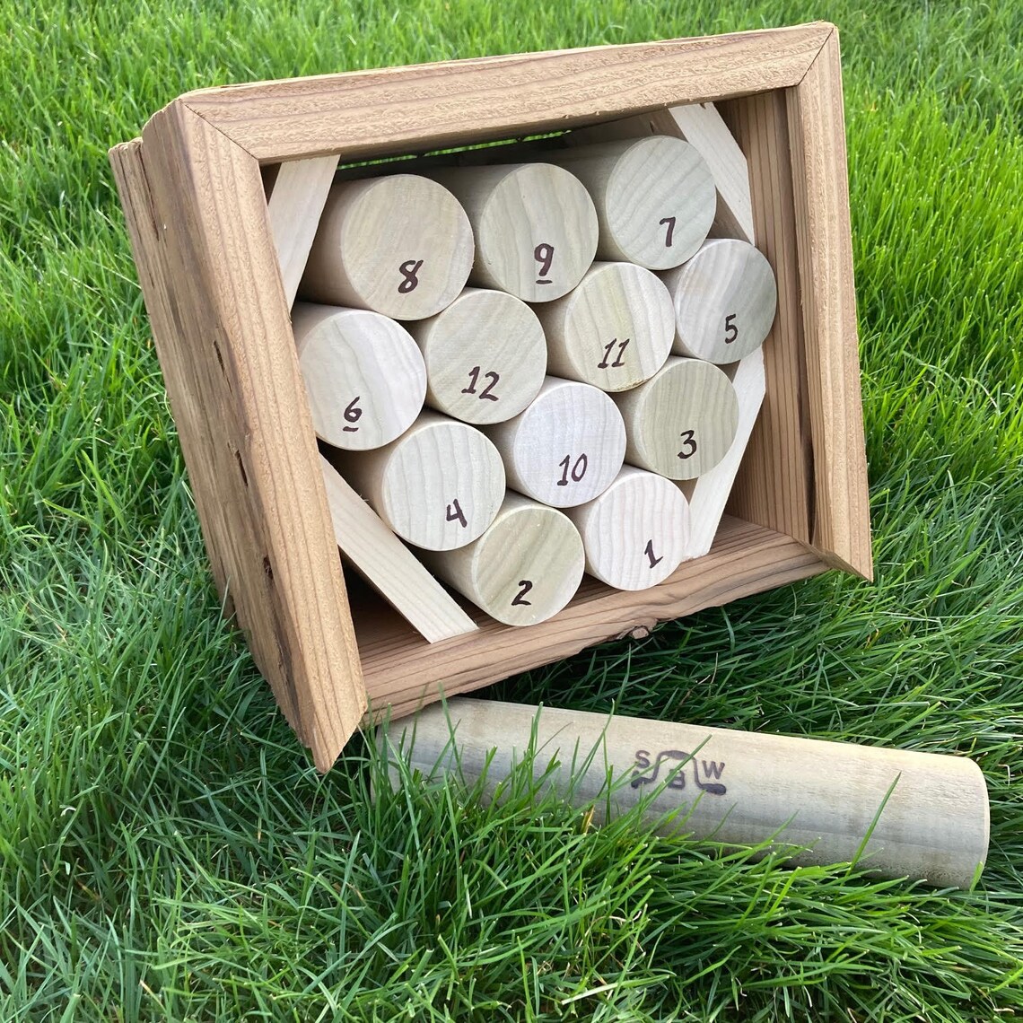 Premium Boxed Scatter Game Set Reclaimed Barn Wood Rack Etsy