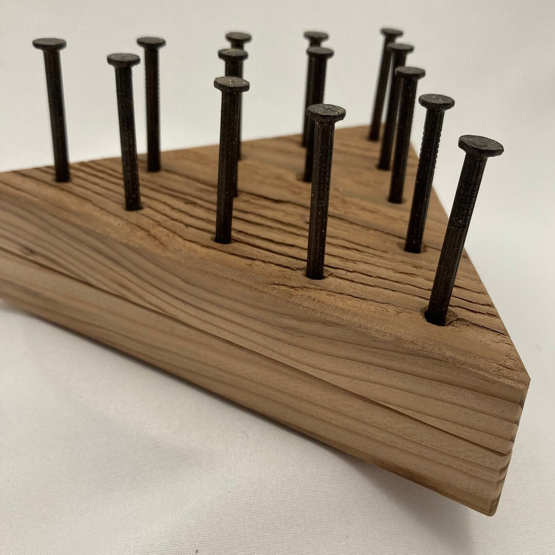 Peg Solitaire Cracker Barrel Puzzle Handmade Wooden Game Etsy