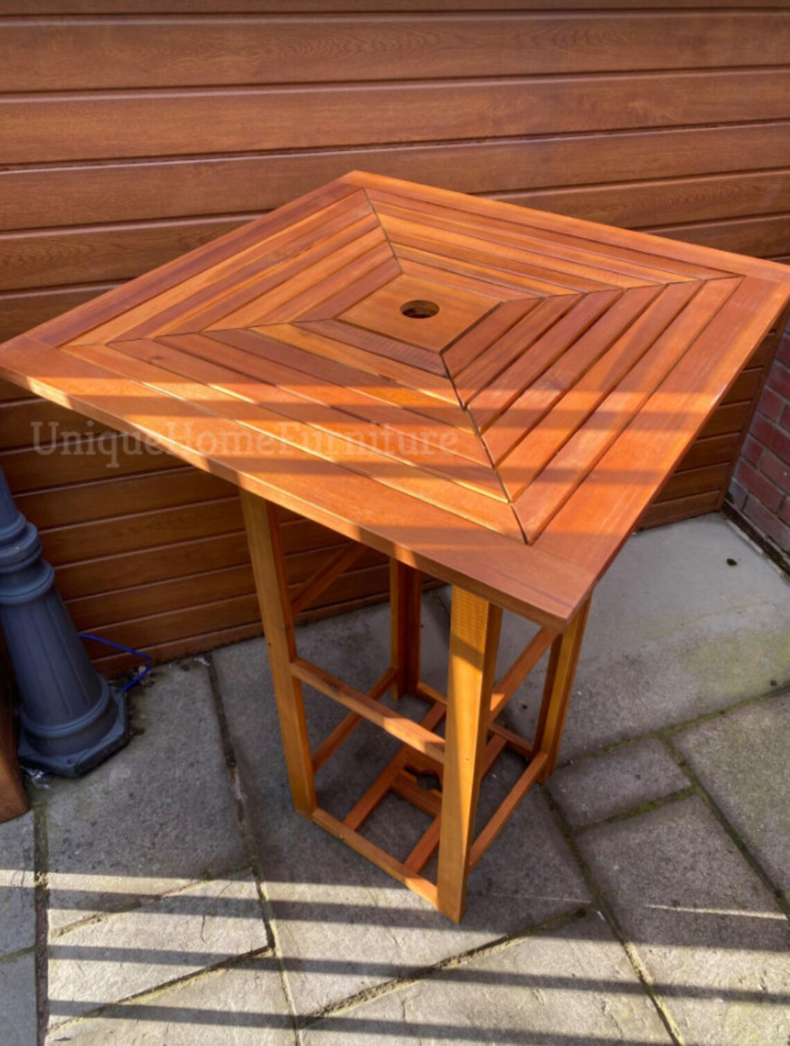 Outdoor Bar Table Wooden Garden Furniture Patio Tall High BBQ Etsy