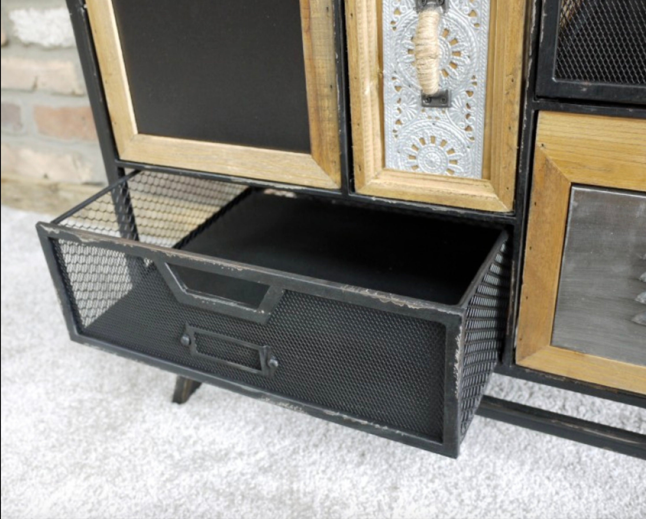 Industrielle Seite Schrank große Vintage Retro Lagerung Möbel | Etsy