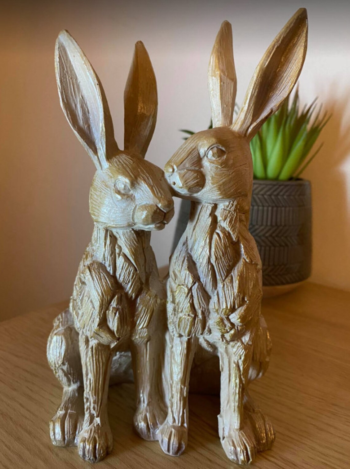 resin hare statues