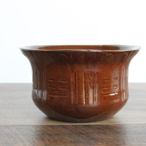 1940&#39;s Robinson Ransbottom Brown Pot, Roseville, OH, USA, Vintage Brown Ransbottom Pot, American Pottery
