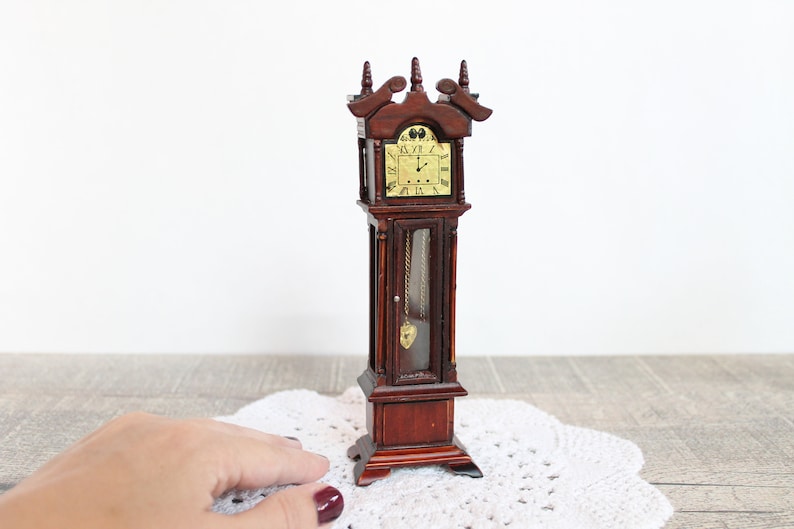 PORCELIAN GRAND FATHER DOLLHOUSE FURNITURE