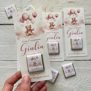Segnaposto con cioccolatino personalizzato
