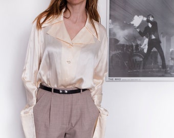 vintage Karl Lagerfeld silk blouse size L