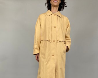 L Vintage Trench Coat for Women Size M Peach Trench Coat/_FTV824