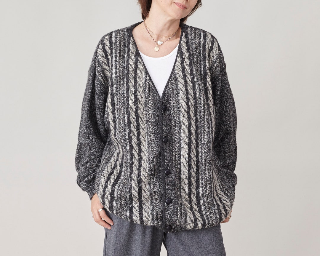 Vintage Wool Crewneck Cardigan