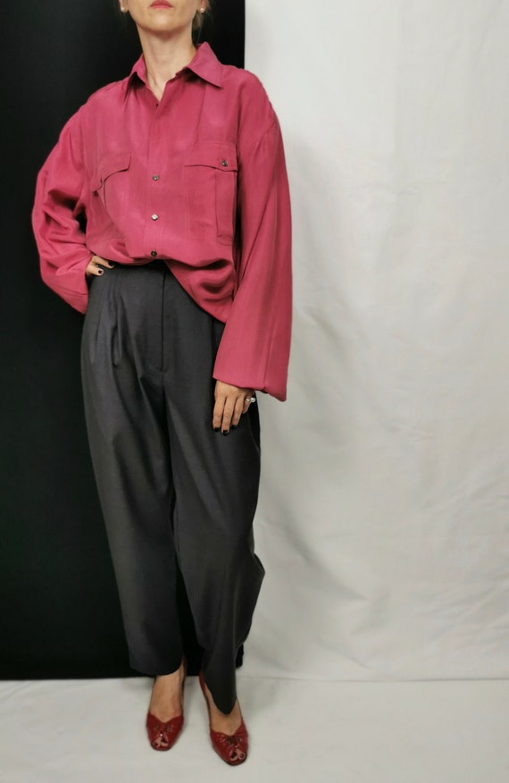 Vintage Silk Blouse for Women Size L - XL | Oversi