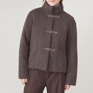 Vintage Brown Wool Jacket Size S FTV1627