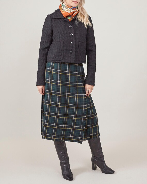 プリーツ 緑 チェック スカート PLEATS PLEASE ロングスカート
