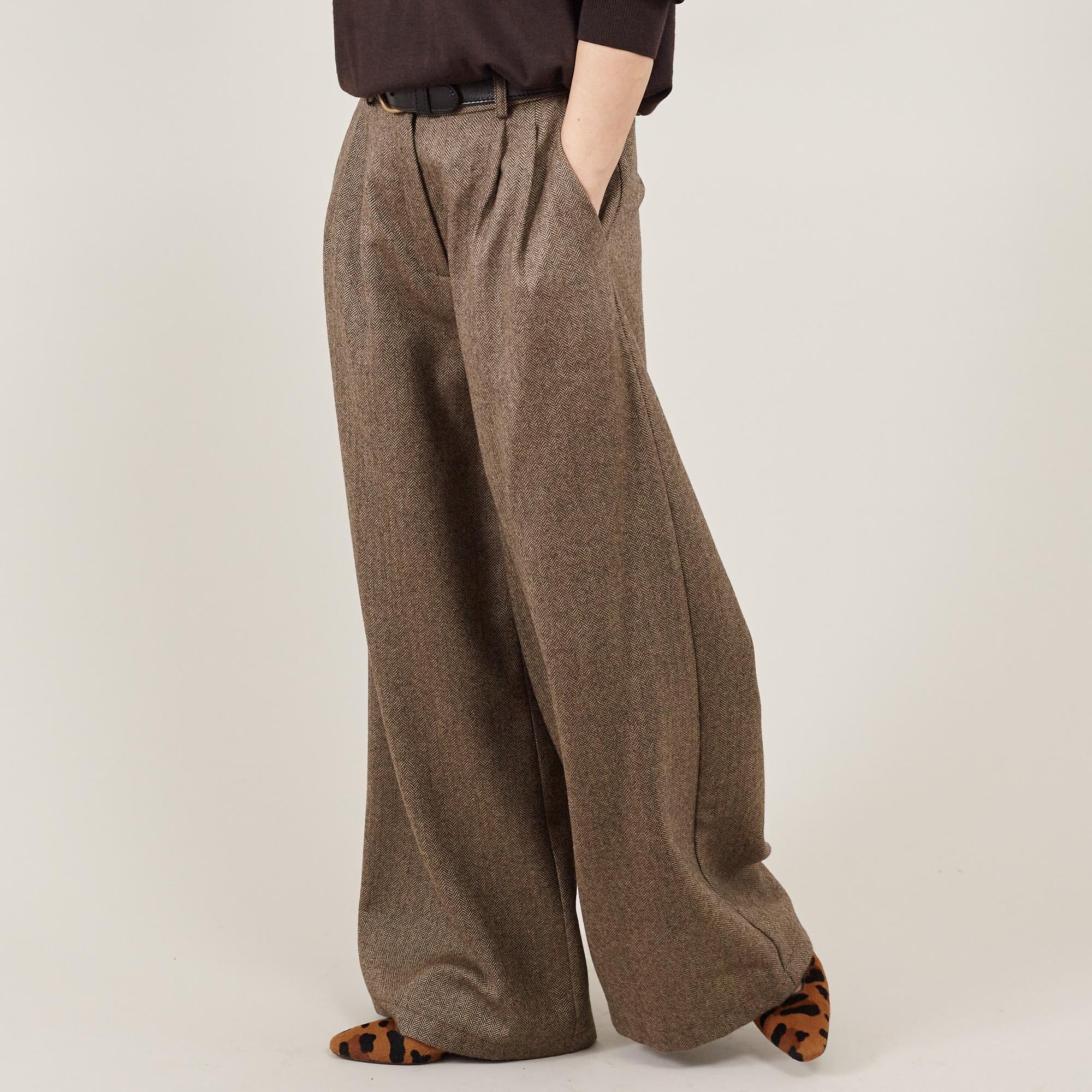 パンツ 24SS LONG WIDE TROUSERS 2/90 wool 24SS LONG WIDE TROUSERS 2/90 wool