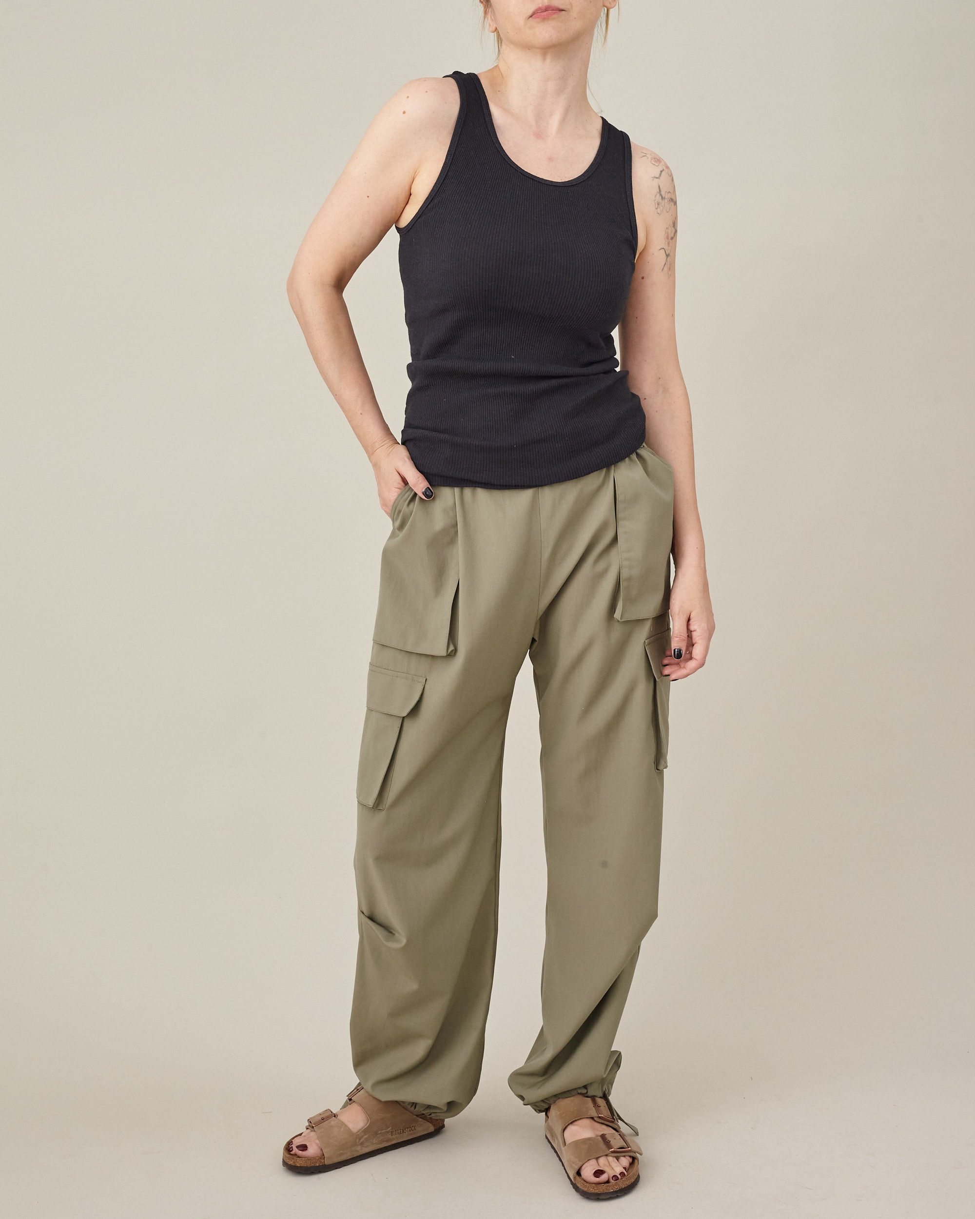Cargo Pants for Women, Modern Baggy Pants With Elastic Back Waist, Toggle  Bottom With Drawstring and Loose Fit, More Colors FTN95_47WOL_COT 