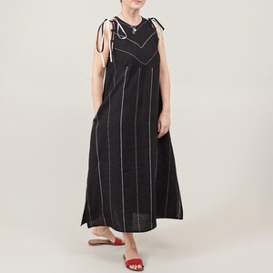 black maxi dress with white stripes Vertical Stripe Dress- & Large Available in S ASOS DESIGN knit striped maxi