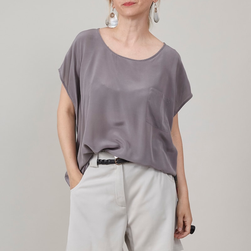 Grey Sleeveless Top